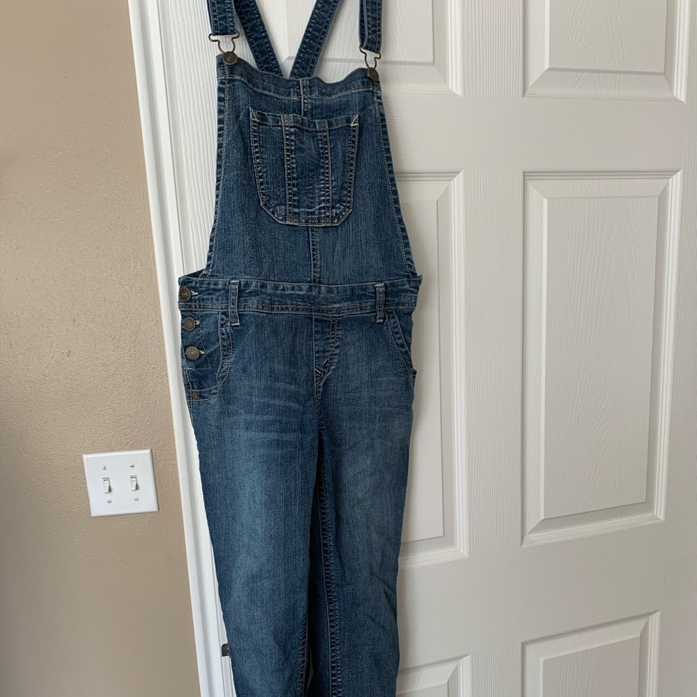 Juniors Wallflower denim overalls